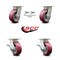 Service Caster 5 Inch Kingpinless Poly on Aluminum Wheel Caster Swivel Locks 2 Brakes SCC, 2PK SCC-KP30S520-PAR-BSL-2-SLB-2 - alternate 5